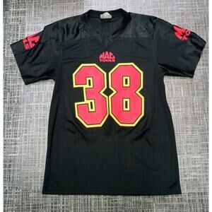 Mens Mac Tools car auto mechanic black mesh football jersey shirt Large NWOT
